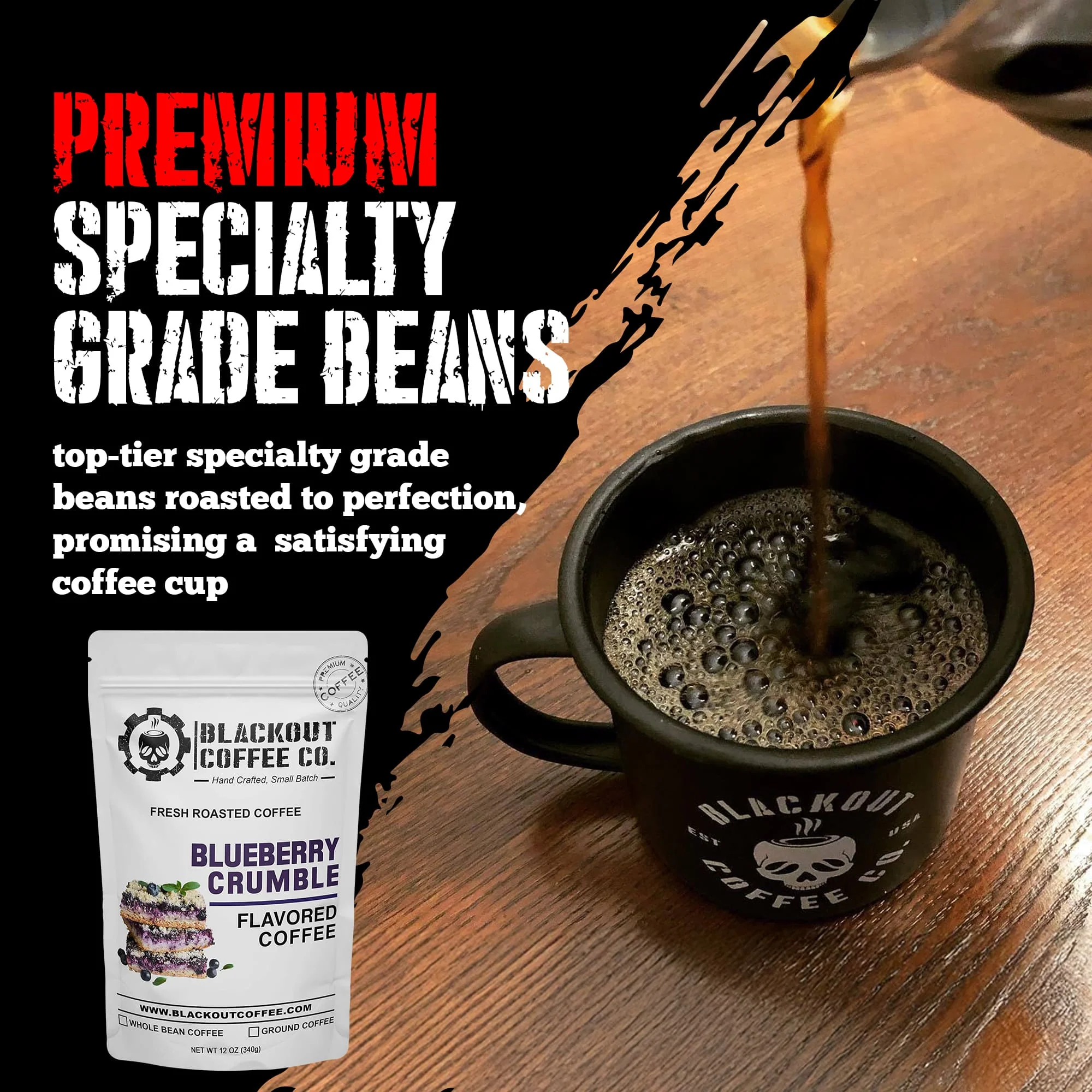 Blueberry Crumble Flavored Coffee - Image 7