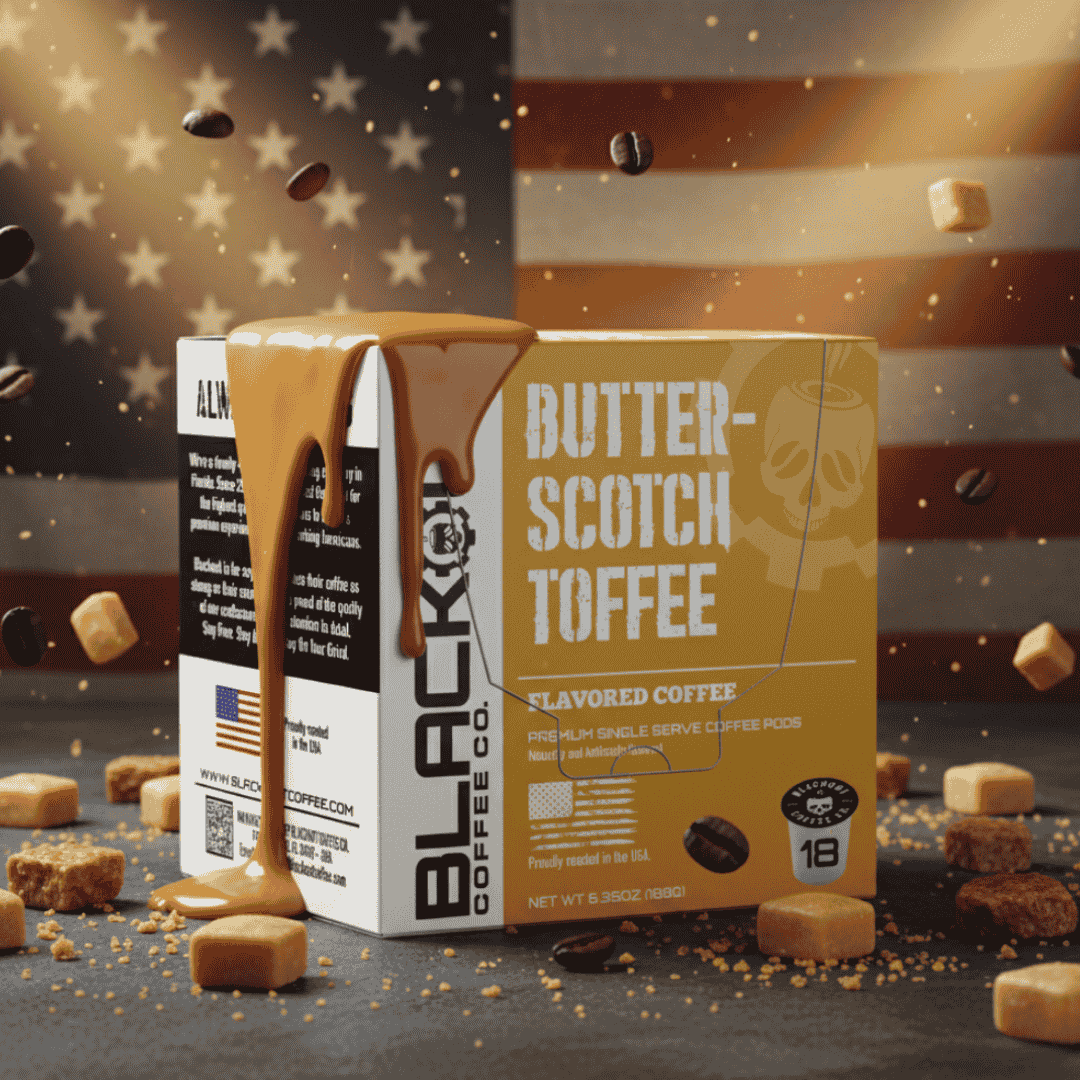 BUTTERSCOTCH TOFFEE FLAVORED COFFEE PODS 18CT - Image 3