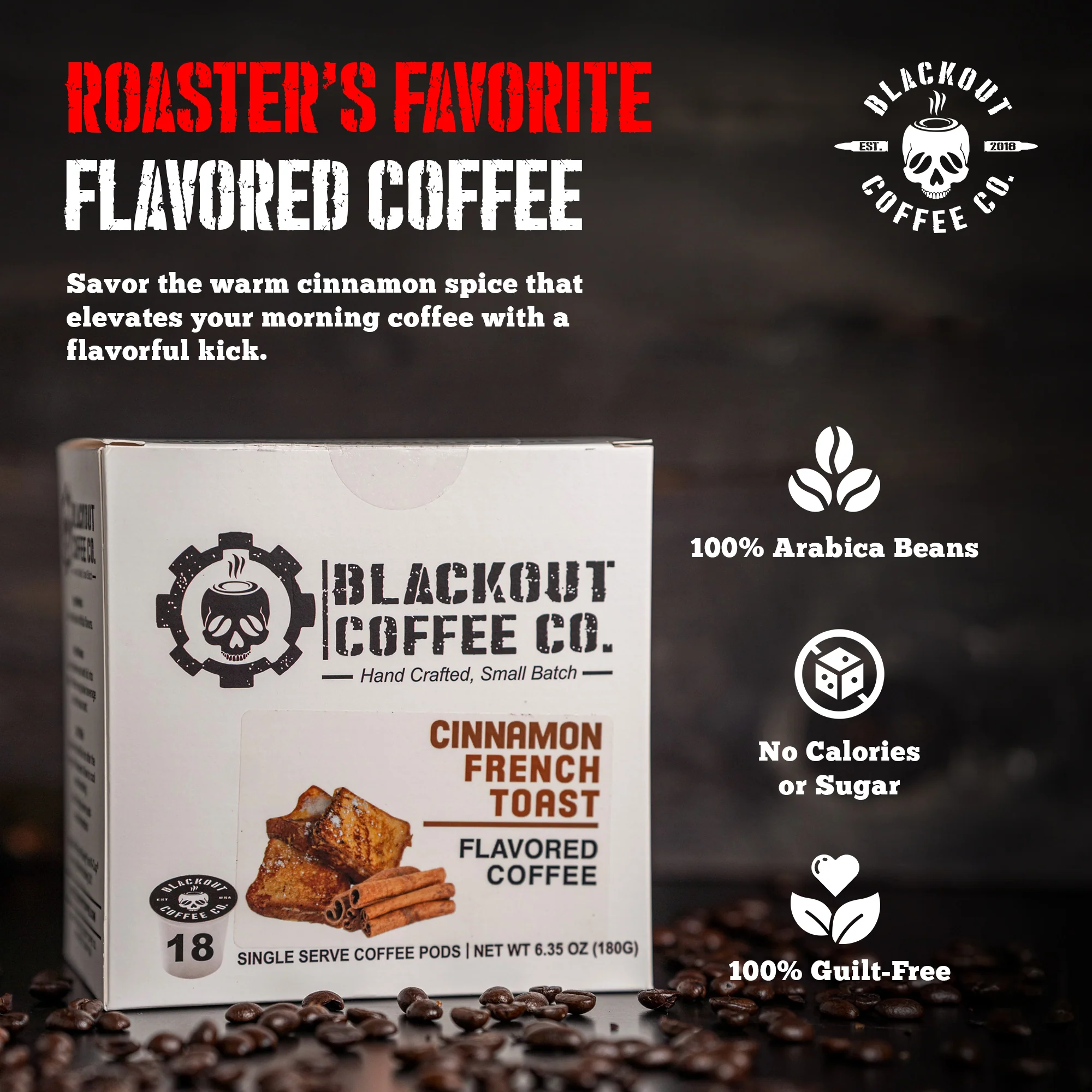 CINNAMON FRENCH TOAST FLAVORED COFFEE PODS 18CT - Image 4