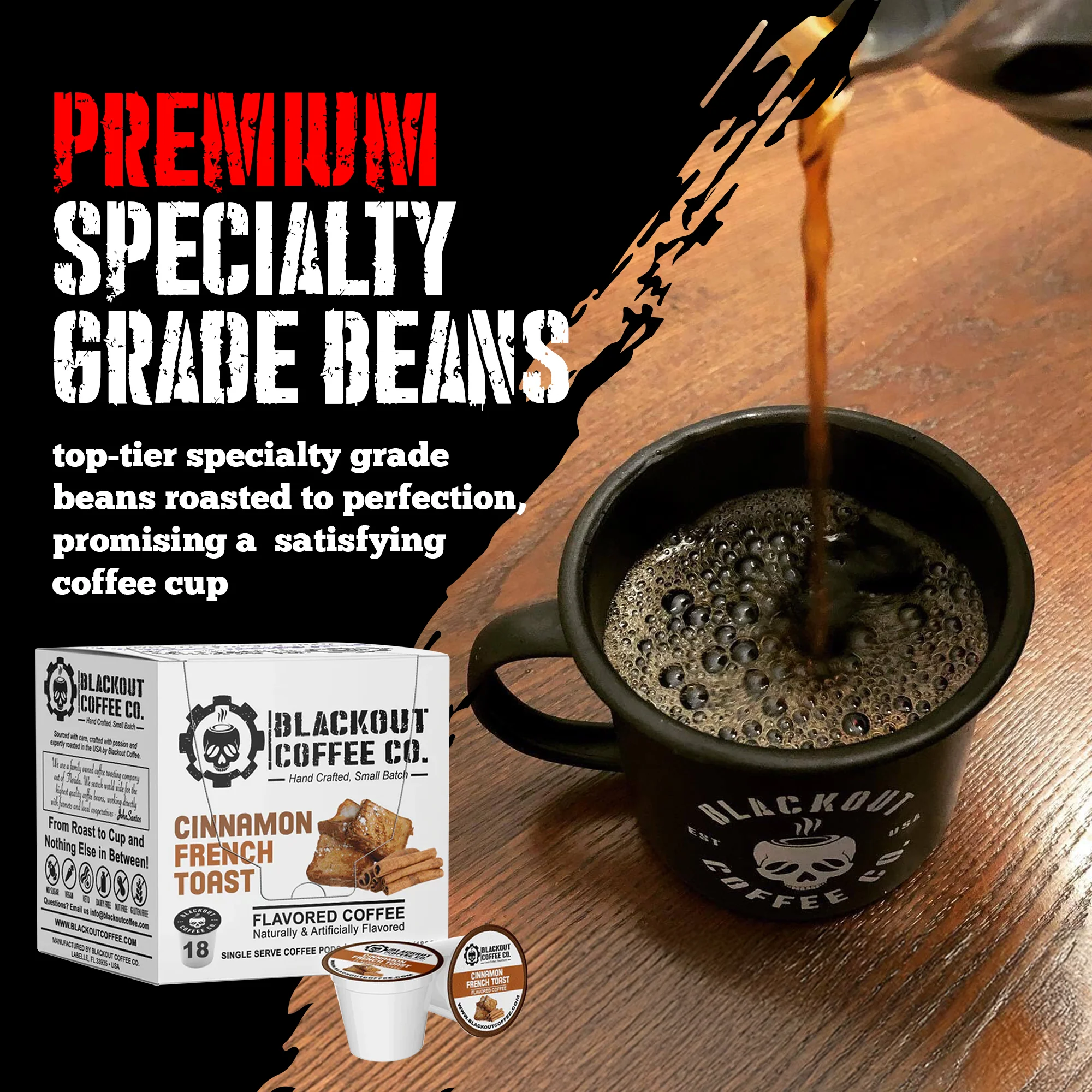 CINNAMON FRENCH TOAST FLAVORED COFFEE PODS 18CT - Image 5