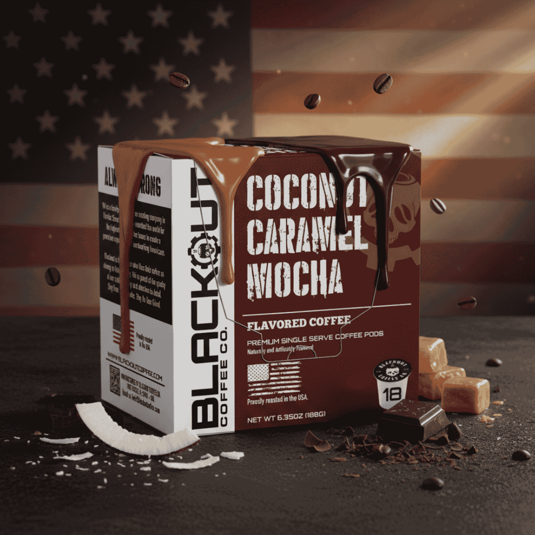 COCONUT CARAMEL MOCHA FLAVORED COFFEE PODS 18CT - Image 3
