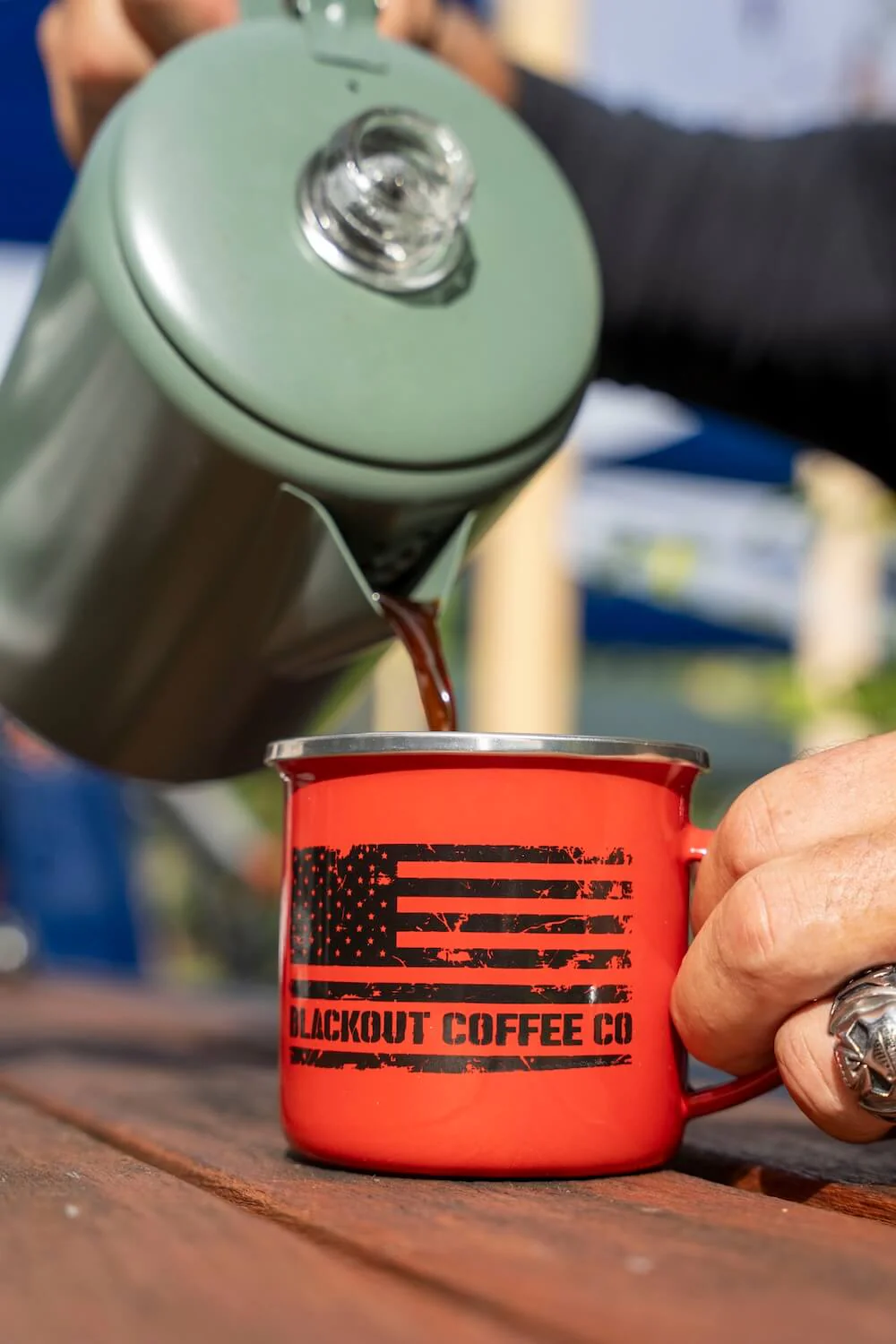 Give Me Coffee Enamel Steel Mug 12 oz - Image 5