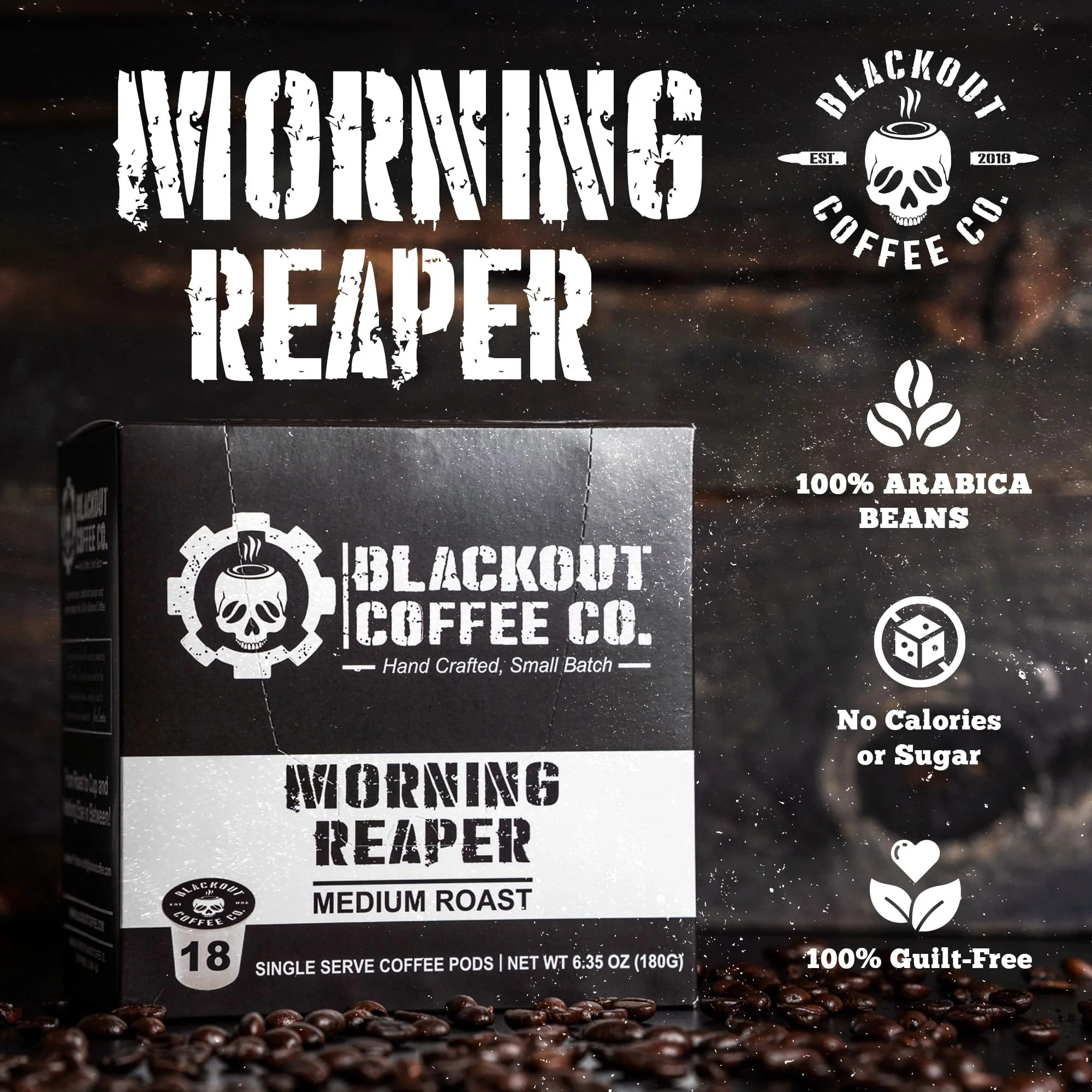 MORNING REAPER MEDIUM ROAST COFFEE PODS 18CT - Image 3